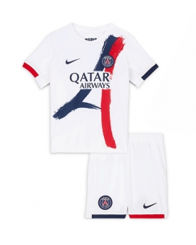 Paris Saint-Germain Maglia Gara Trasferta Repliche 2025-26 Bambino Maniche Corte
